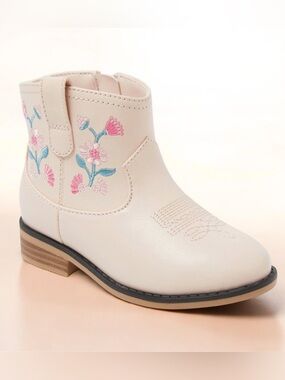 Cat & Jack Toddler Blush Whitley Embroidered Western Boots